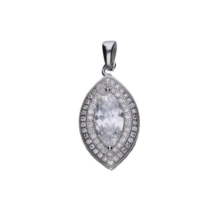 Srebrna zawieszka 925 elegancka z cyrkoniami 2,40g Srebrna zawieszka 925 elegancka z cyrkoniami 2,40g