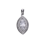 Srebrna zawieszka 925 elegancka z cyrkoniami 2,40g