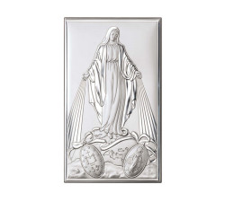 SREBRNY OBRAZ 925 MATKA BOSKA 12x20cm GRAWER RYNGRAF