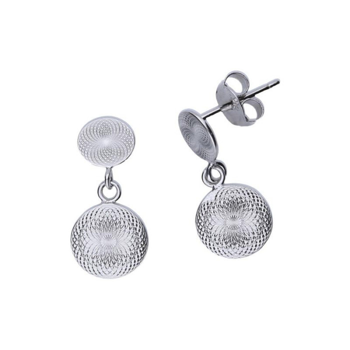 Srebrne kolczyki 925 kuleczki z efektem 3D 1,24g Srebrne kolczyki 925 kuleczki z efektem 3D 1,24g