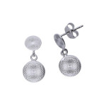 Srebrne kolczyki 925 kuleczki z efektem 3D 1,24g