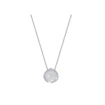 Srebrny naszyjnik 925 kamień Chalcedon