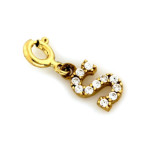 Złota przywieszka 585 charms literka S 0,5g