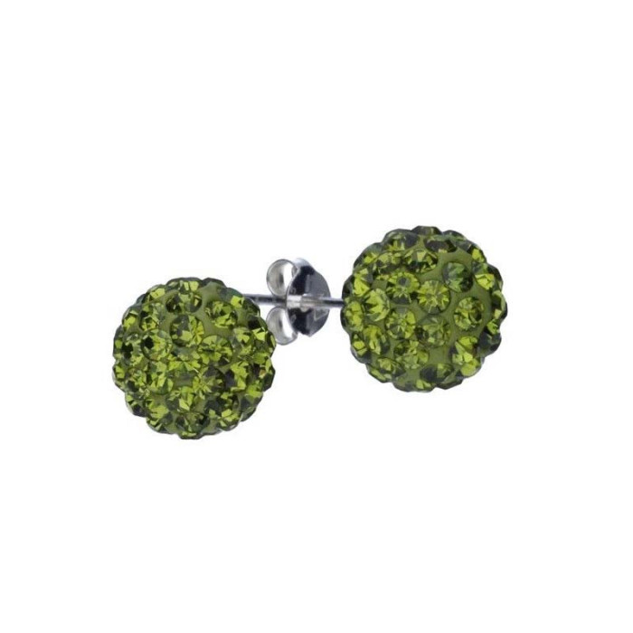 Srebrne kolczyki 925 kuleczki z kryształkami 2,40g Srebrne kolczyki 925 kuleczki z kryształkami 2,40g