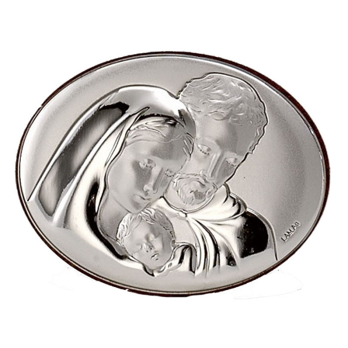 SREBRNY OWALNY OBRAZ 925 ŚW. RODZINA 7x5cm NA PREZENT SREBRNY OWALNY OBRAZ 925 ŚW. RODZINA 7x5cm NA PREZENT