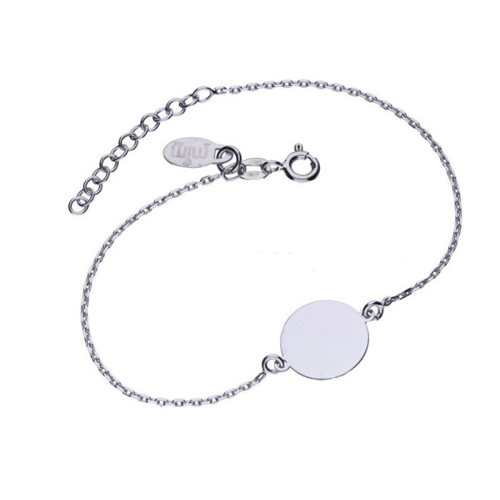 Srebrna bransoletka 925 celebrytka blaszka 2,03g Srebrna bransoletka 925 celebrytka blaszka 2,03g