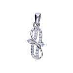 Srebrna zawieszka 925 elegancka z cyrkoniami 1,11g