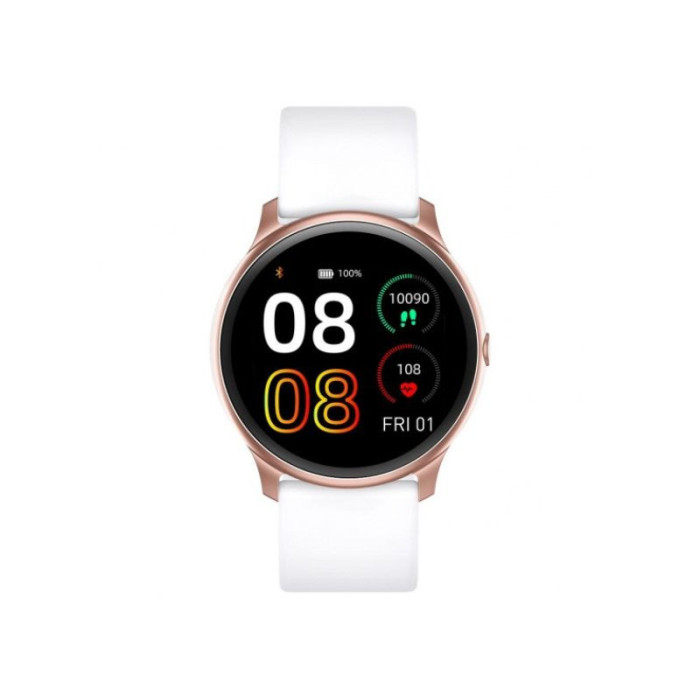 Biały Smartwatch różowa koperta na co dzień Biały Smartwatch różowa koperta na co dzień
