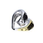 Srebrna zawieszka 925 serce z napisem love live 2,39g