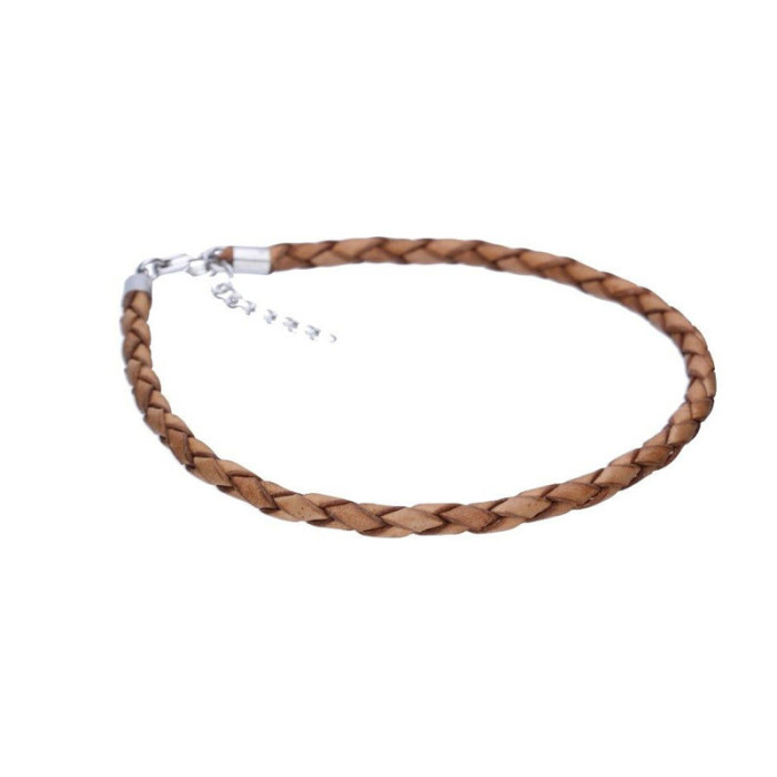 Srebrna bransoletka 925 rzemień do koralików 1,88g Srebrna bransoletka 925 rzemień do koralików 1,88g