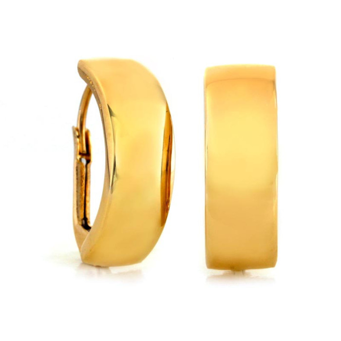 Złote kolczyki 585 ELEGANCKIE GŁADKIE 1,92g Złote kolczyki 585 ELEGANCKIE GŁADKIE 1,92g