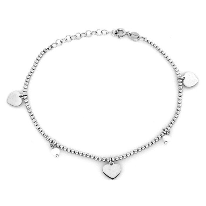 Srebrna bransoletka 925 z zawieszkami 3,59 g Srebrna bransoletka 925 z zawieszkami 3,59 g