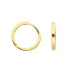 Złote kolczyki 585 GŁADKIE KÓŁECZKA 16mm 2,49g