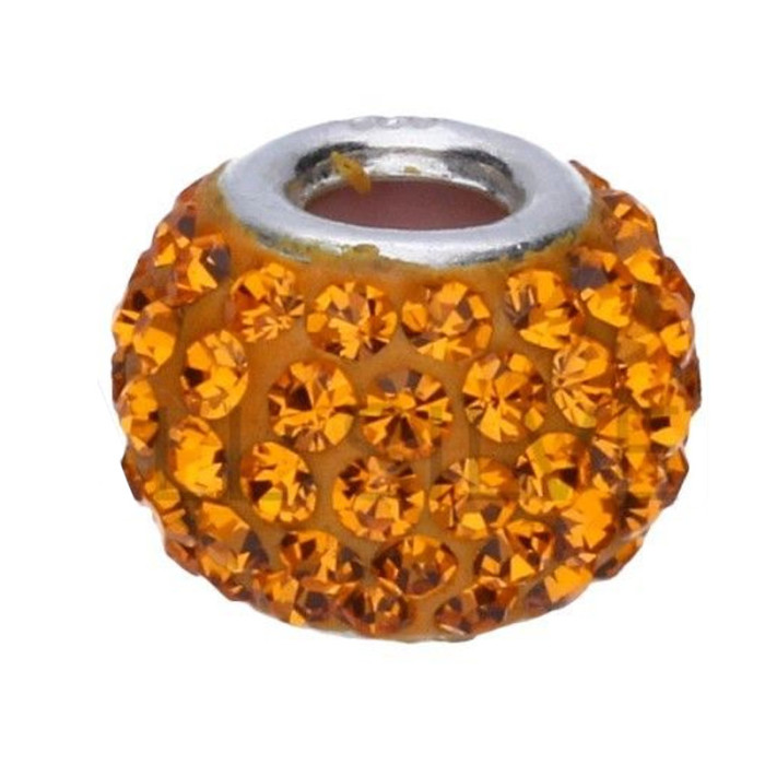 Srebrna zawieszka 925 koralik pomarańczowy 2,42g Srebrna zawieszka 925 koralik pomarańczowy 2,42g