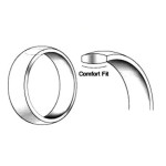 Obrączka ślubna złota 14k 585 z diamentami nowoczesna