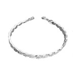 Srebrna bransoletka 925 ROMBY Z CYRKONIAMI 8,90g