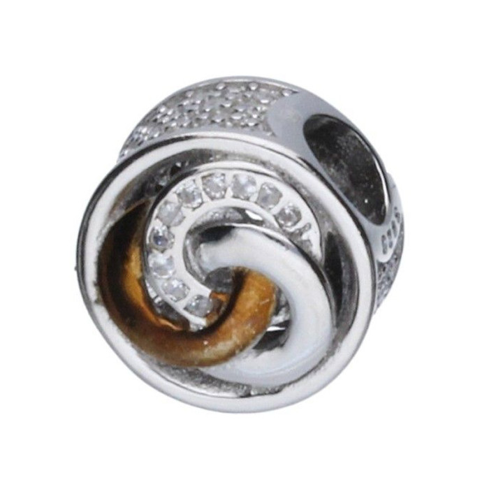 Srebrna zawieszka 925 bead spirale z cyrkonii 2,5g Srebrna zawieszka 925 bead spirale z cyrkonii 2,5g