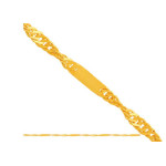 Złoty łańcuszek 585 SINGAPUR Z BLASZKĄ 45 cm 1,30g