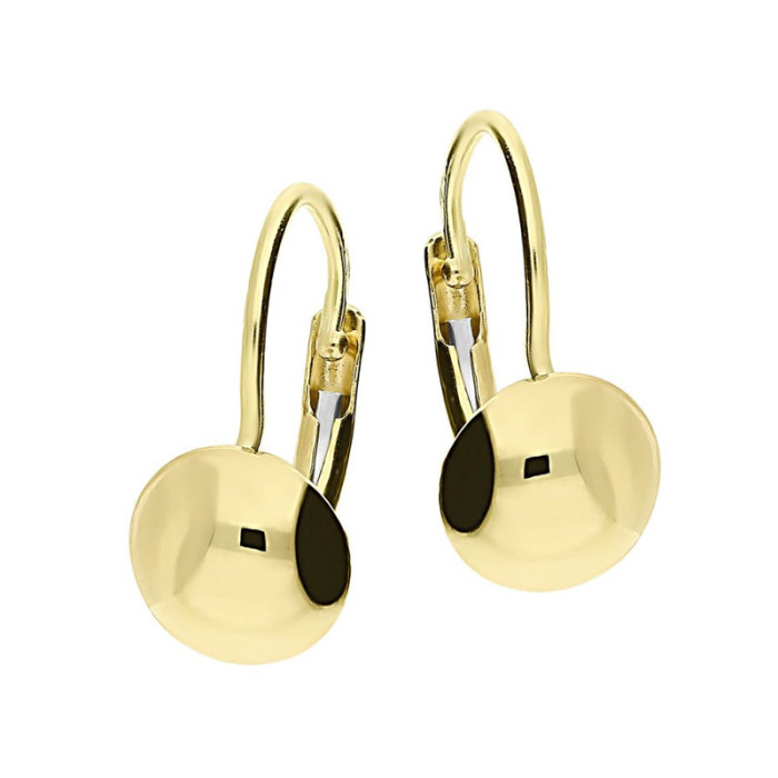 Złote kolczyki 585 kulki gładkie 7mm 1,7g Złote kolczyki 585 kulki gładkie 7mm 1,7g