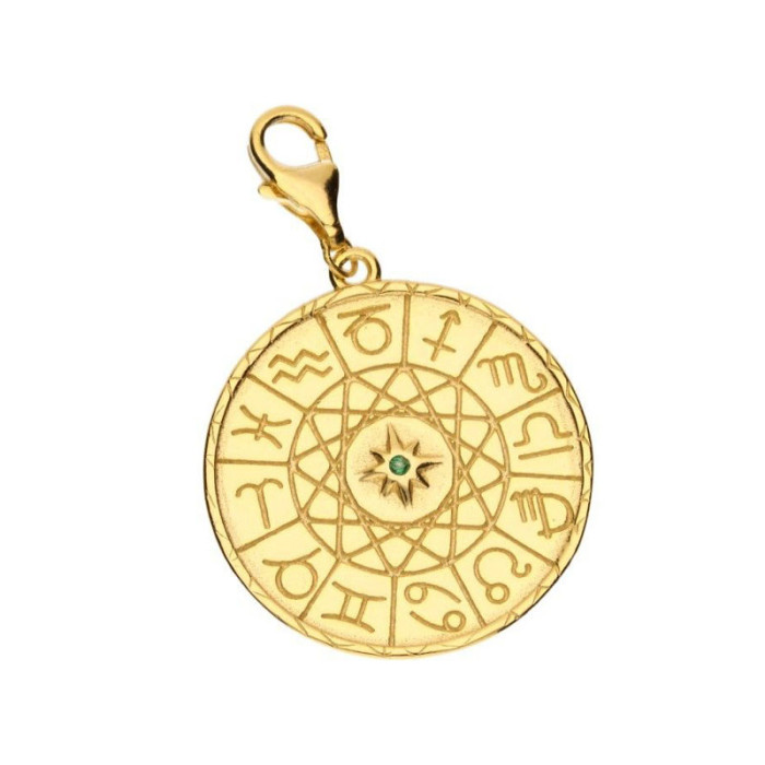 Srebrna złocona zawieszka 925 znaki zodiaku 3,41g Srebrna złocona zawieszka 925 znaki zodiaku 3,41g