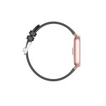 Czarny zegarek Smartwatch z różową kopertą z wieloma funkcjami