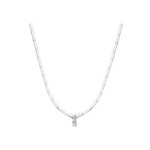 Złoty naszyjnik 585 białe złoto diamenty 11,30 g