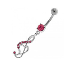 srebrny kolczyk piercing
