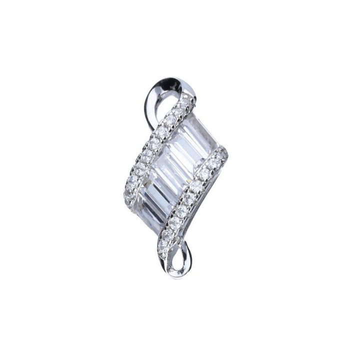 Srebrna zawieszka 925 elegancka z cyrkoniami 1,05g Srebrna zawieszka 925 elegancka z cyrkoniami 1,05g
