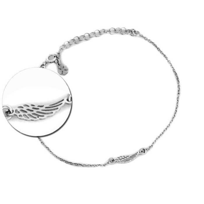 Srebrna bransoletka 925 AŻUROWE SKRZYDŁO 1,34g Srebrna bransoletka 925 AŻUROWE SKRZYDŁO 1,34g