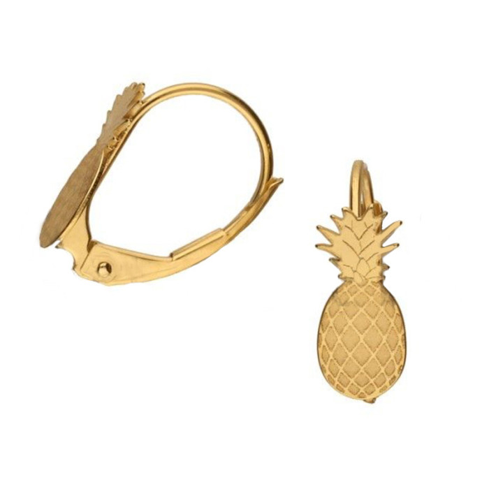 Złote kolczyki 333 ananas na angielskim zapięciu 0,90 g Złote kolczyki 333 ananas na angielskim zapięciu 0,90 g