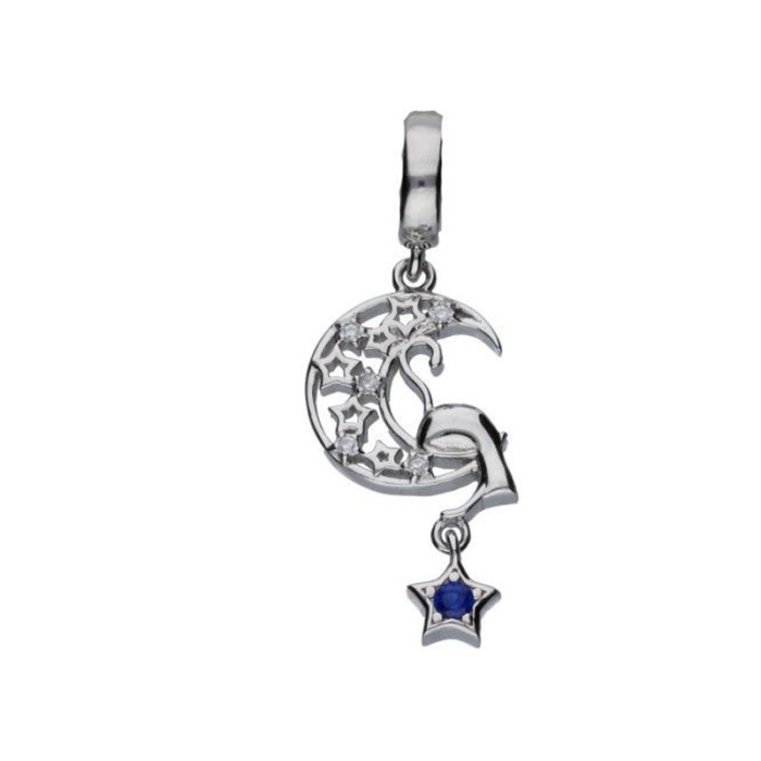 Srebrna zawieszka 925 bead księżyc 2,39g Srebrna zawieszka 925 bead księżyc 2,39g
