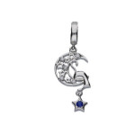 Srebrna zawieszka 925 bead księżyc 2,39g