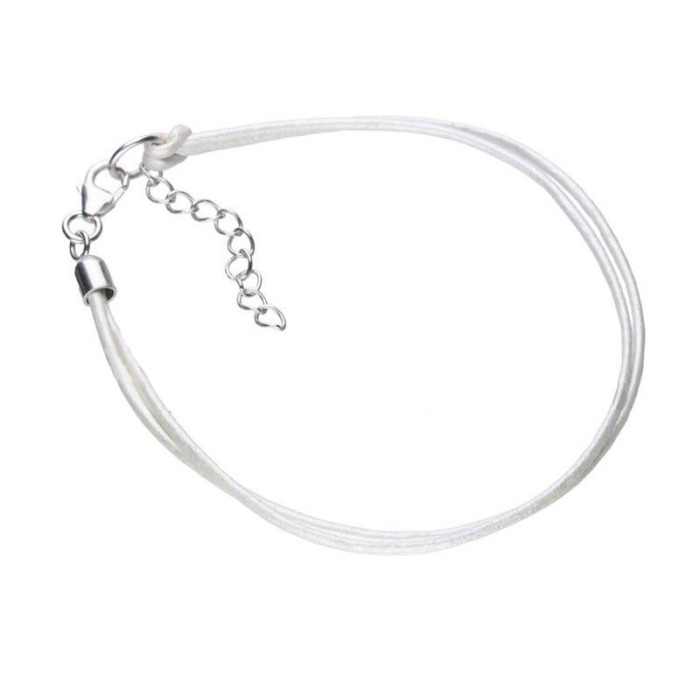 Srebrna bransoletka 925 perłowy sznurek 1,65g Srebrna bransoletka 925 perłowy sznurek 1,65g