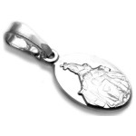 SREBRNY MEDALIK 925 OBUSTRONNA ZAWIESZKA 1,13 G