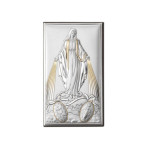 SREBRNY OBRAZ 925 MATKA BOSKA 6,5x11cm GRAWER ZŁOCENIE