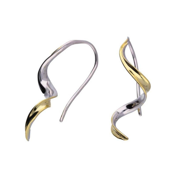 Srebrne pozłacane kolczyki 925 eleganckie 3,30g Srebrne pozłacane kolczyki 925 eleganckie 3,30g
