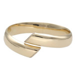Złota bransoletka 585 bangle z cyrkoniami 32,6g