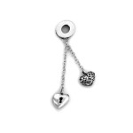 Srebrny Charms 925 zawieszka serduszka 5,05g