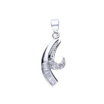 Srebrna zawieszka 925 ELEGANCKA Z CYRKONIAMI 1,63g