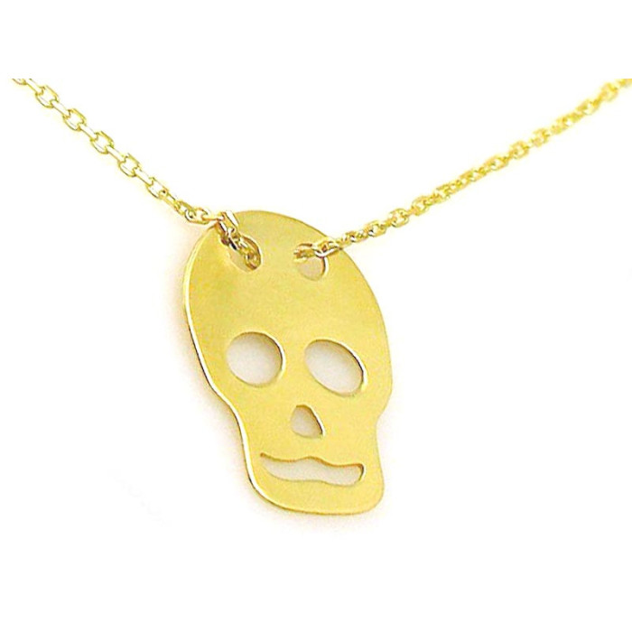 ZŁOTY NASZYJNIK 333 CELEBRYTKA CZASZKA SKULL ZŁOTY NASZYJNIK 333 CELEBRYTKA CZASZKA SKULL