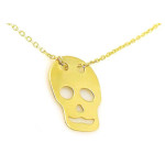 ZŁOTY NASZYJNIK 333 CELEBRYTKA CZASZKA SKULL