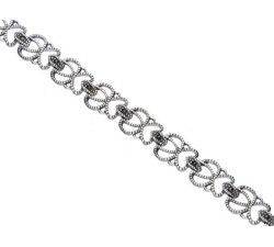 Srebrna bransoletka 925 ażurowa markazyt 9,50g
