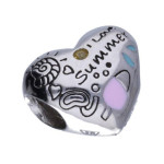 Srebrna zawieszka 925 bead serce 2,95g